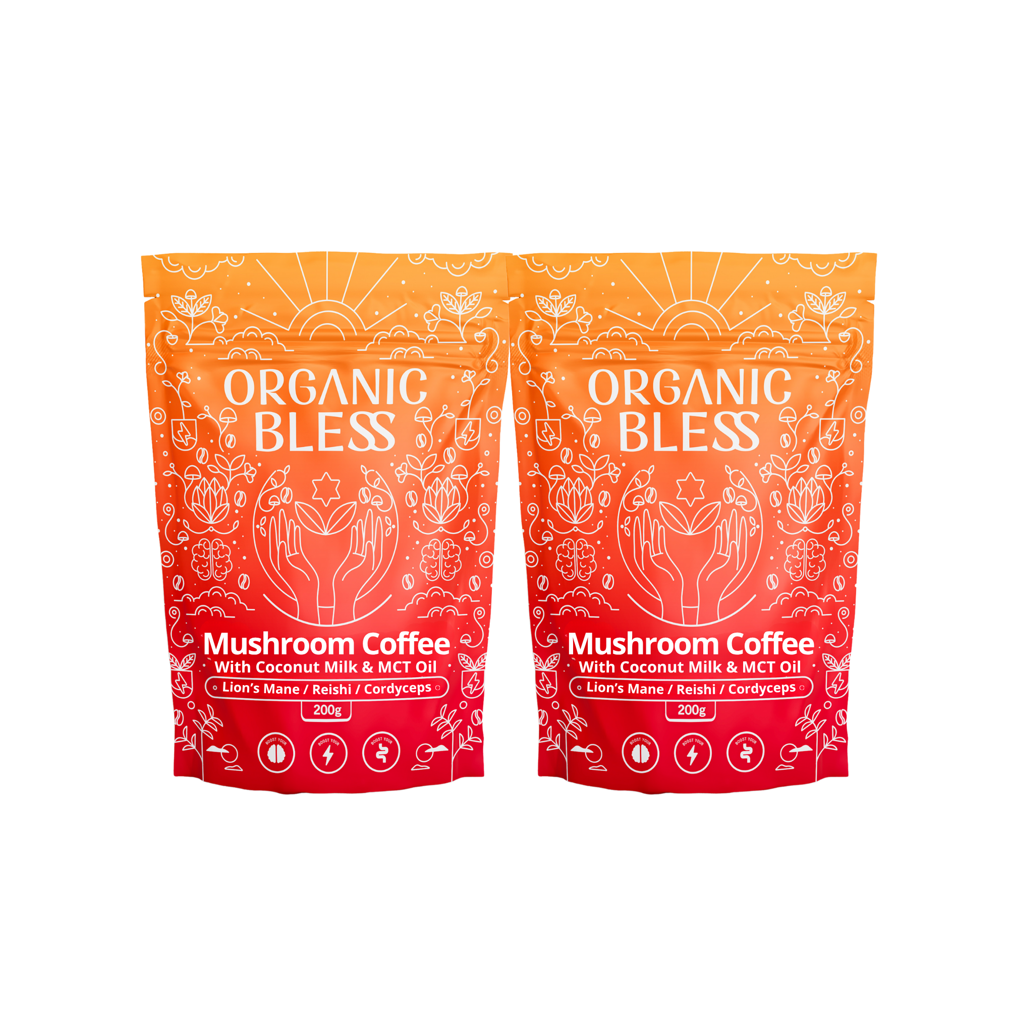 Mushroom Coffee with Coconut Milk & MCT Oil