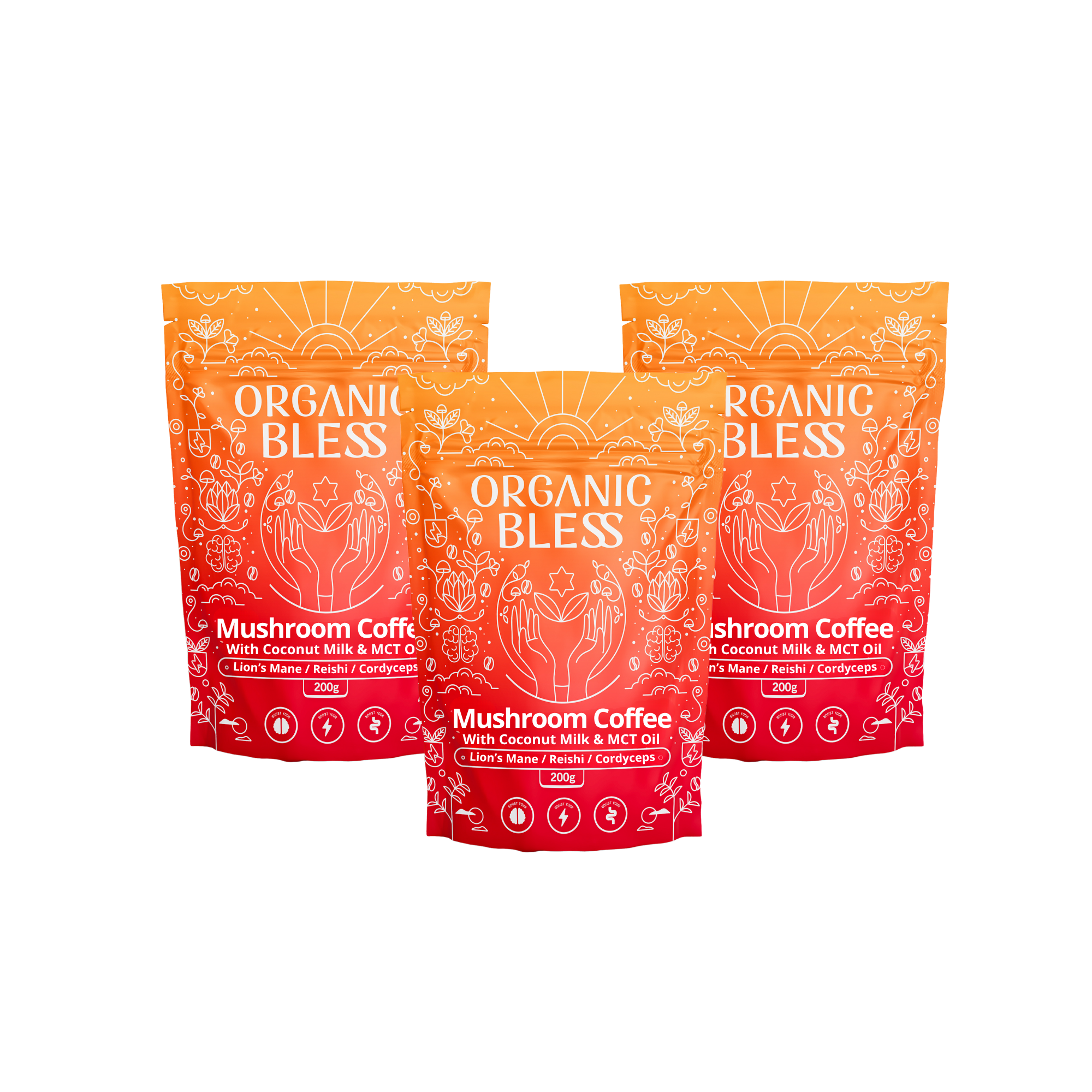 Mushroom Coffee with Coconut Milk & MCT Oil