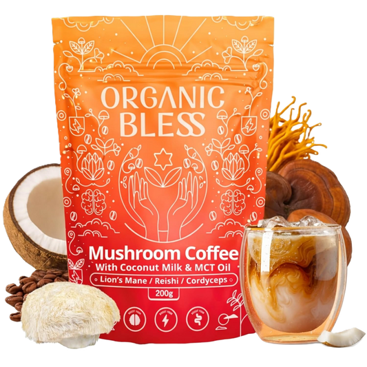 Mushroom Coffee with Coconut Milk & MCT Oil